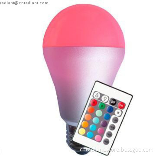 CUL Approved E26 LED Bulb 4.5W color changing with IR remote control